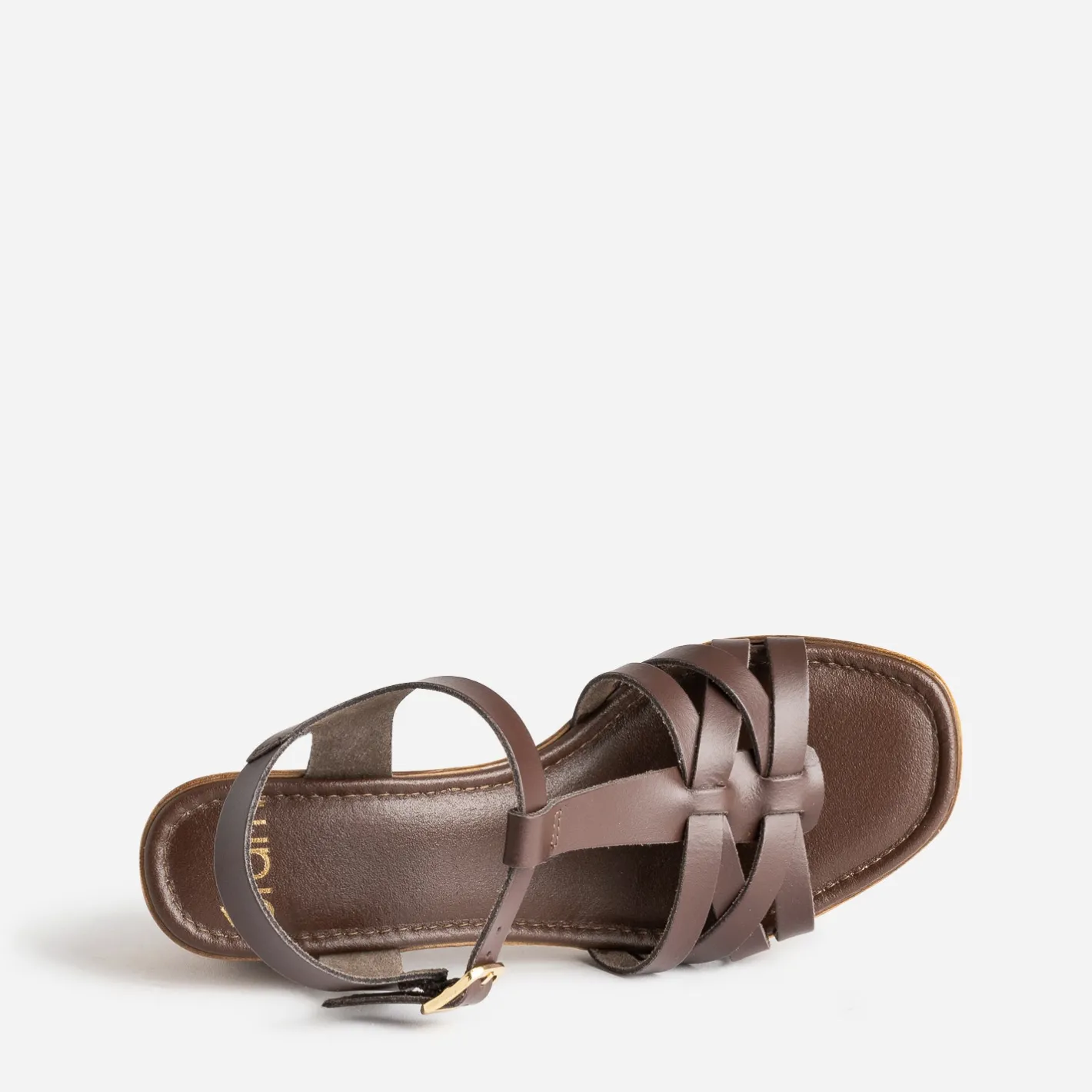 Sandale à talon cuir^Eram New