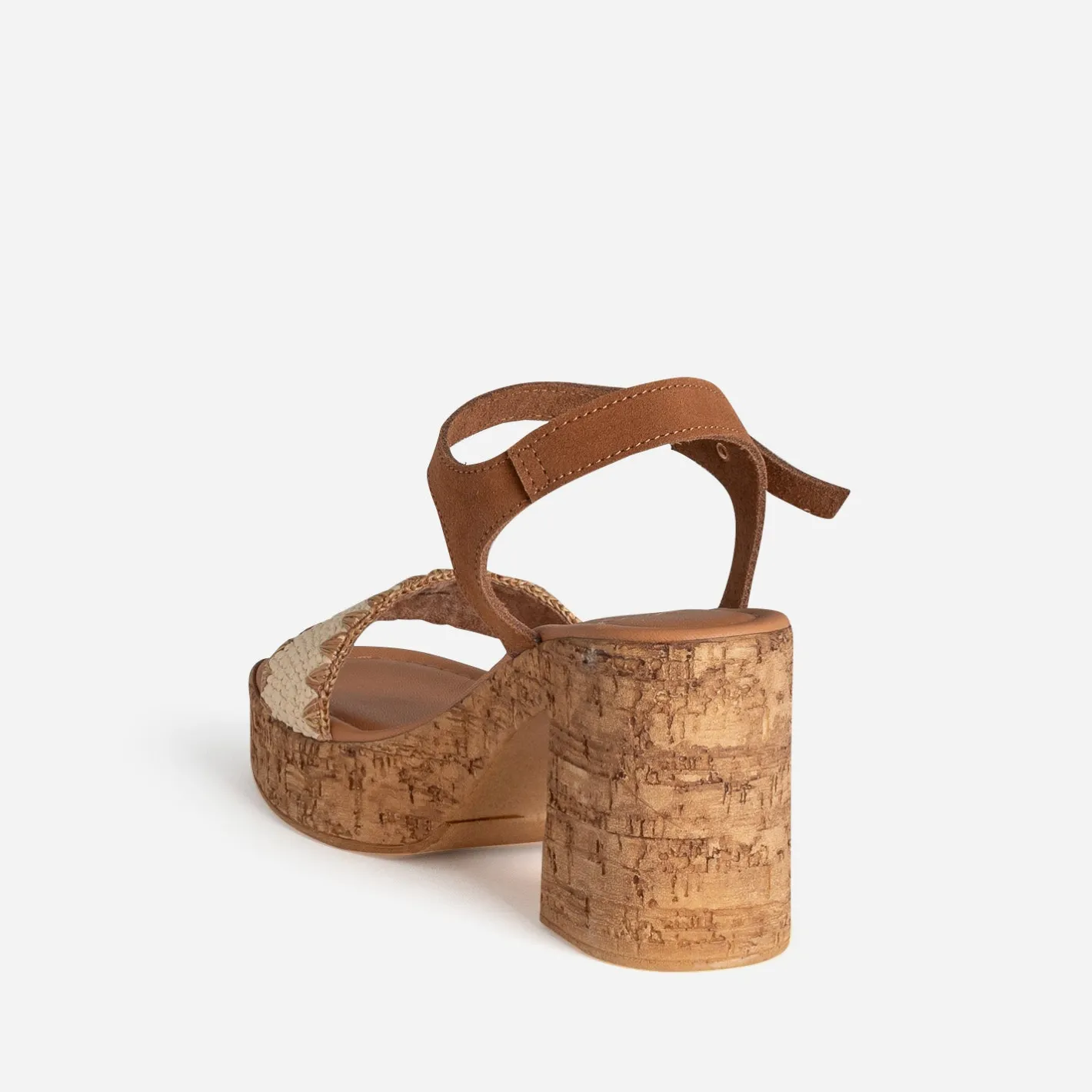 Sandale à talon cuir velours^Texto Hot