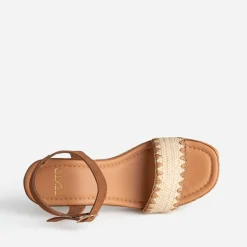 Sandale à talon cuir velours^Texto Hot