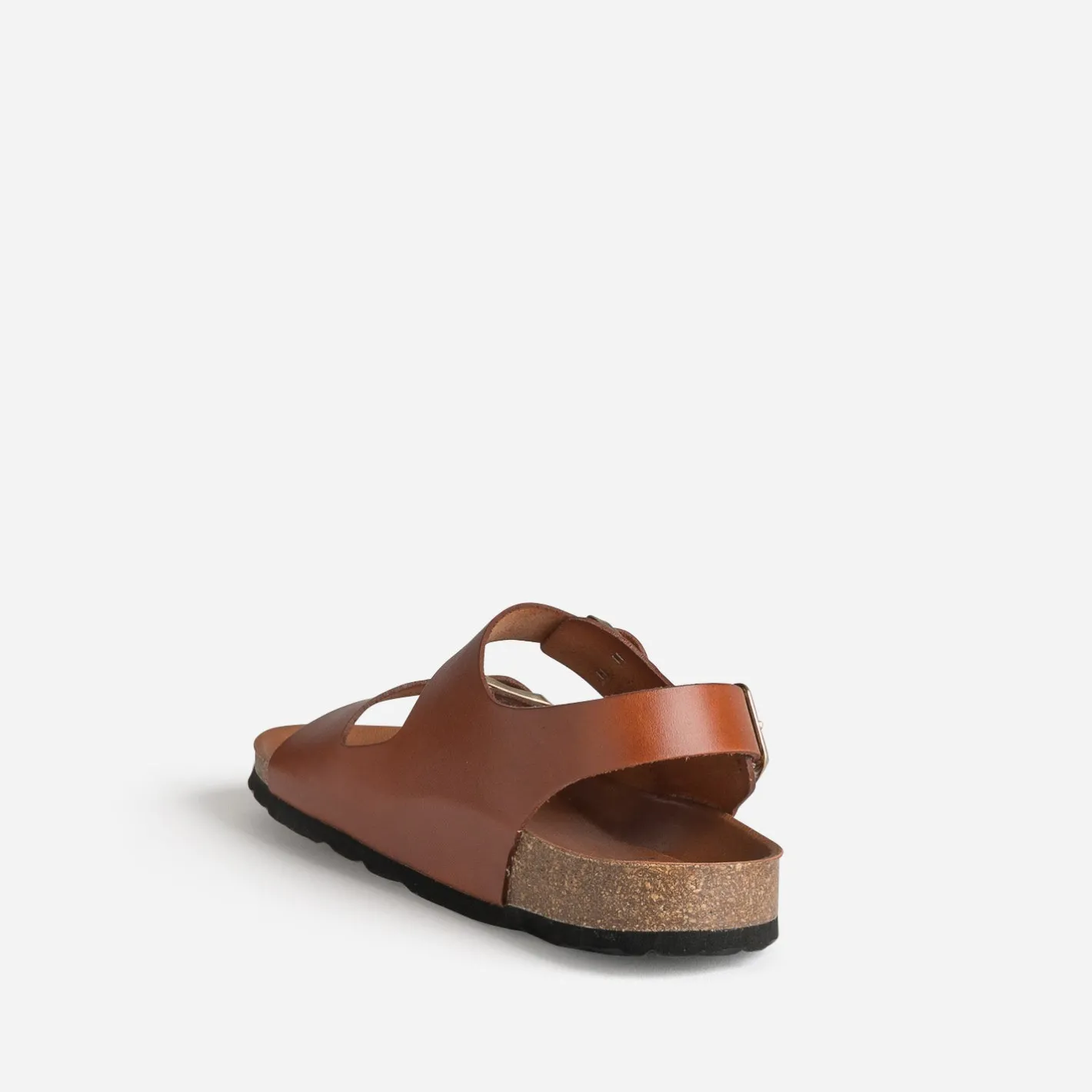 Sandale anatomique cognac cuir^Eram New