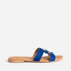 Sandale roi cuir velours et anneau^Eram