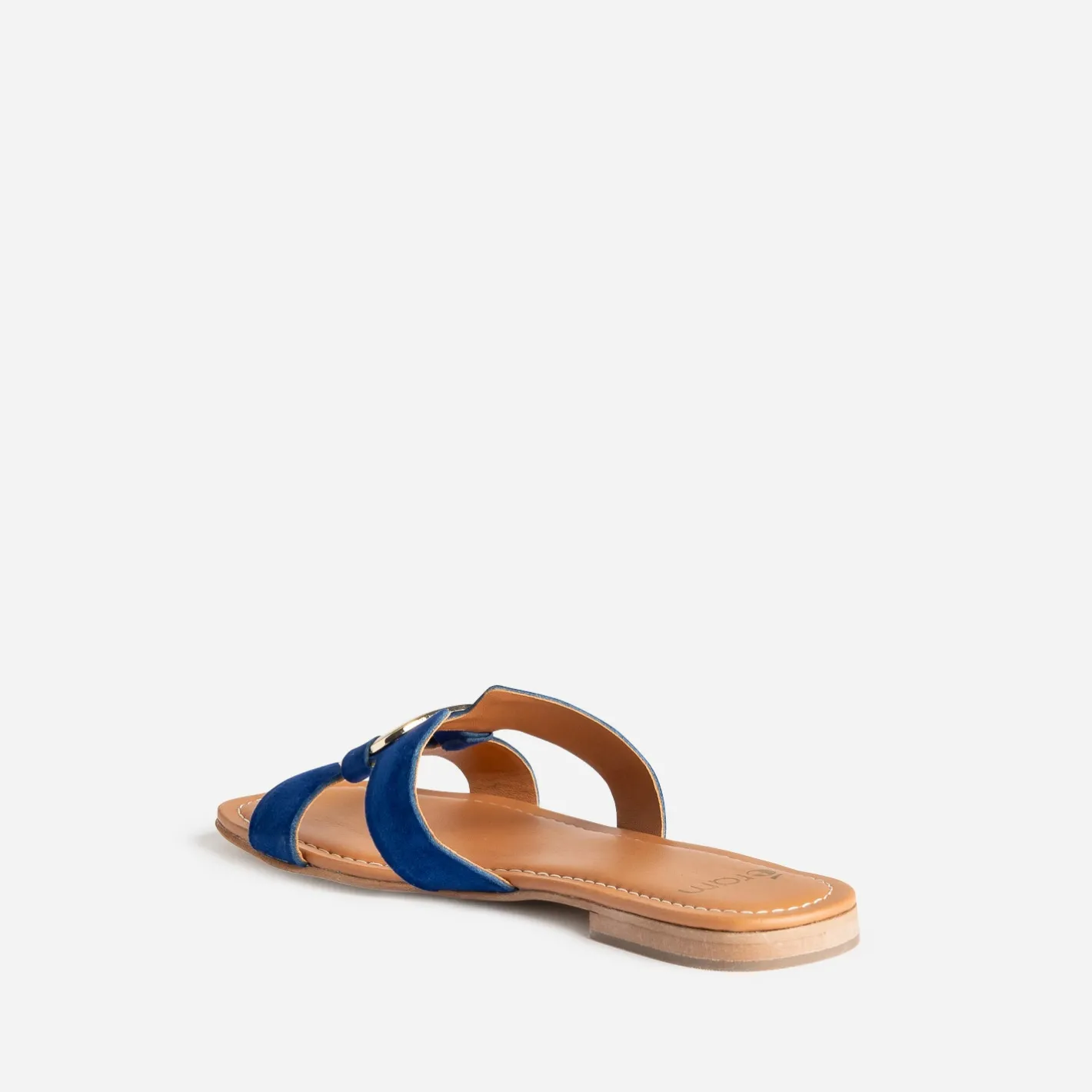 Sandale roi cuir velours et anneau^Eram