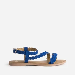 Sandale e en cuir velours à brides entrelacées^Eram Outlet