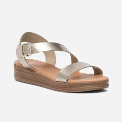 Sandale bronze en cuir^Eram Best