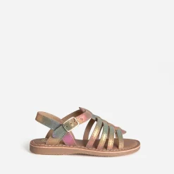 Sandale arc-en-ciel cuir^Buggy Hot