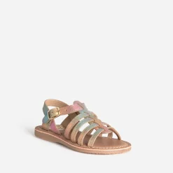 Sandale arc-en-ciel cuir^Buggy Hot