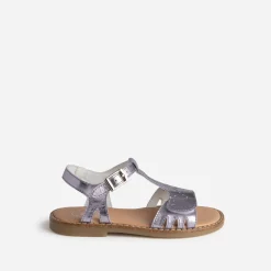 Sandale parme en cuir métallisé^Buggy Hot