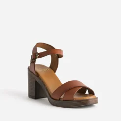 Sandale en cuir éco-conçu^Eram Discount