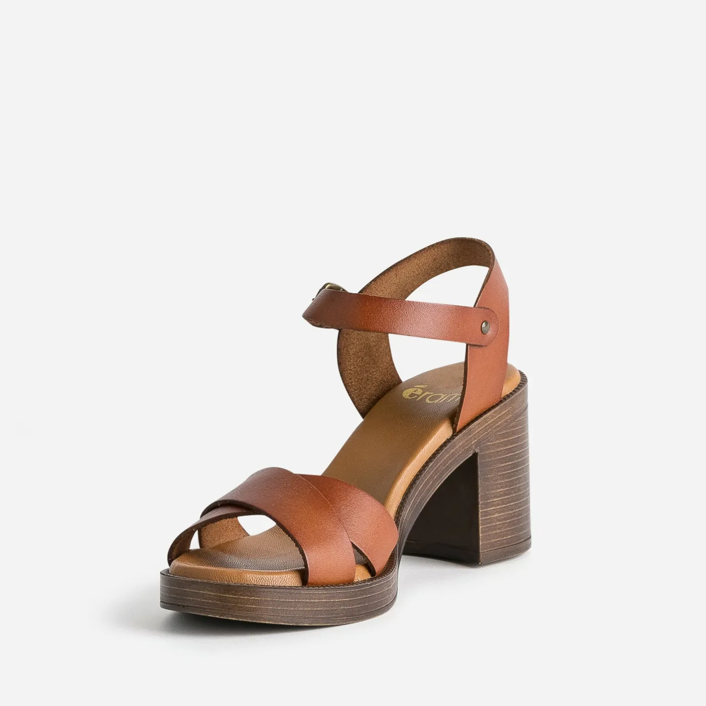 Sandale en cuir éco-conçu^Eram Discount