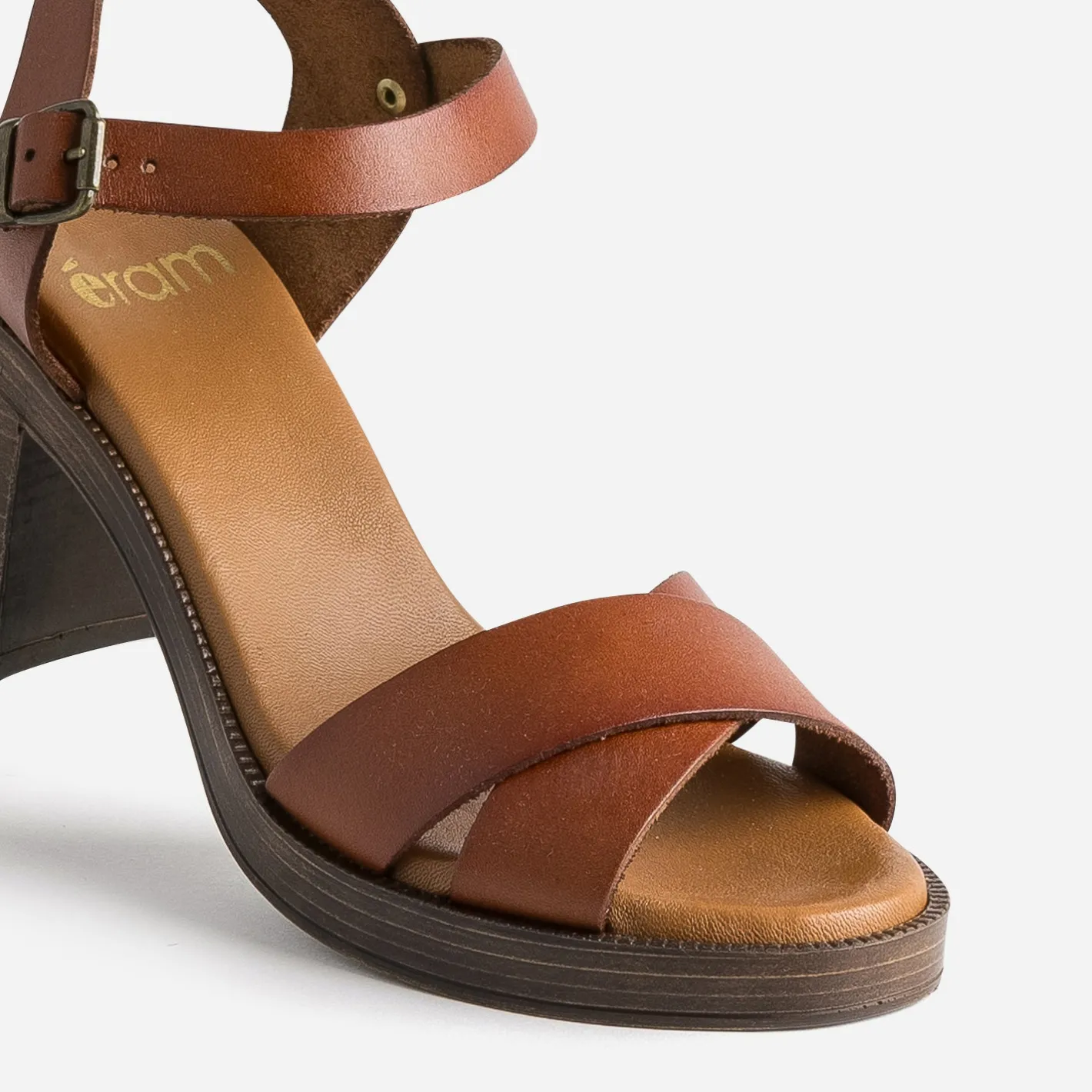 Sandale en cuir éco-conçu^Eram Discount