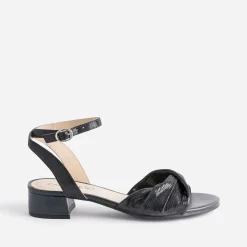 Sandale cuir effet python verni^Caprice Sale
