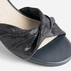 Sandale cuir effet python verni^Caprice Sale