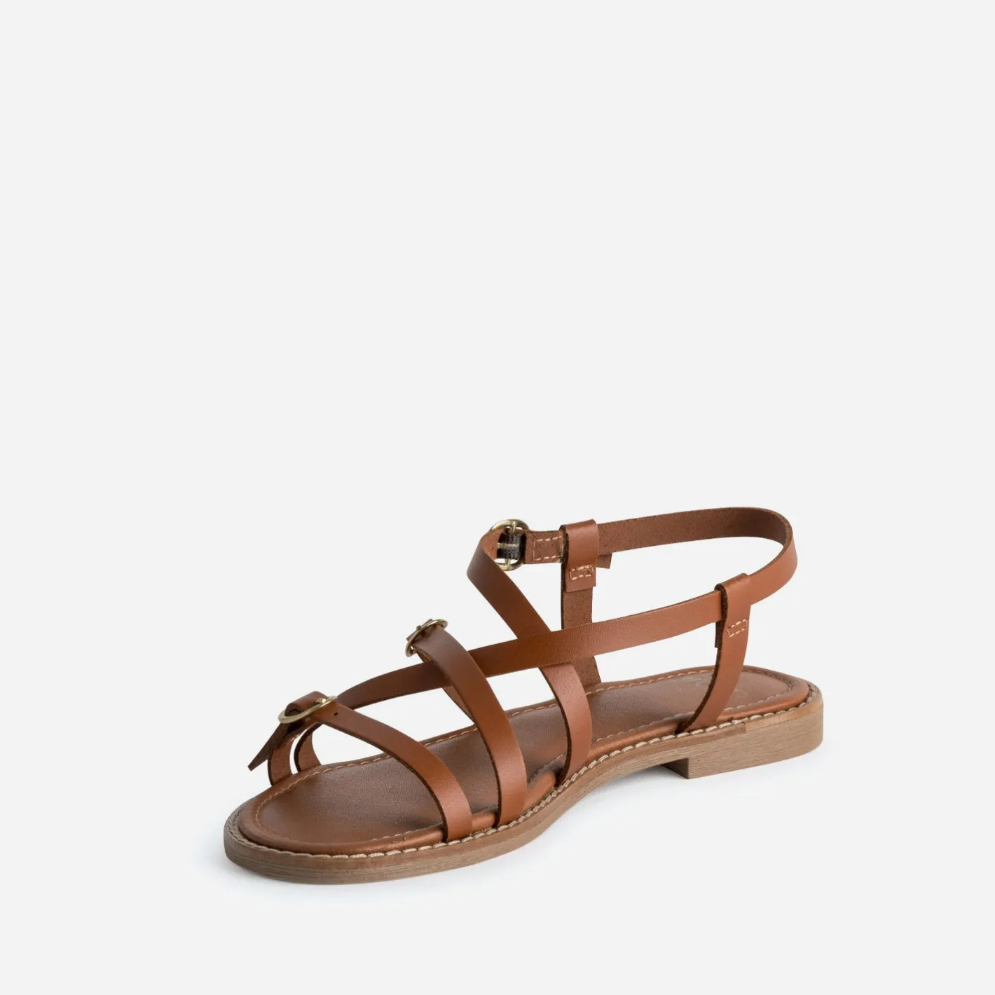 Sandale cuir multi brides^Eram Online