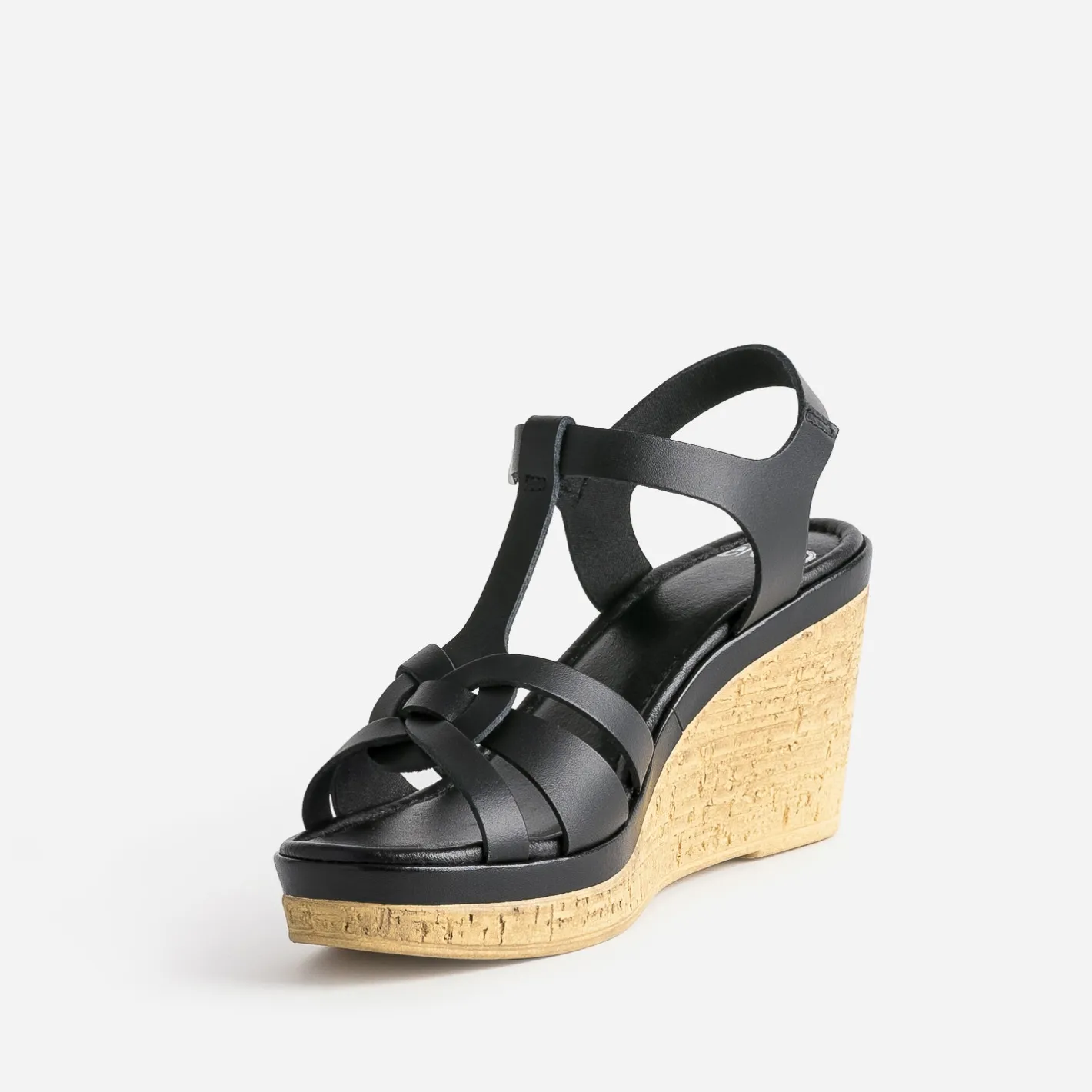 Sandale compensée e en cuir^Eram New