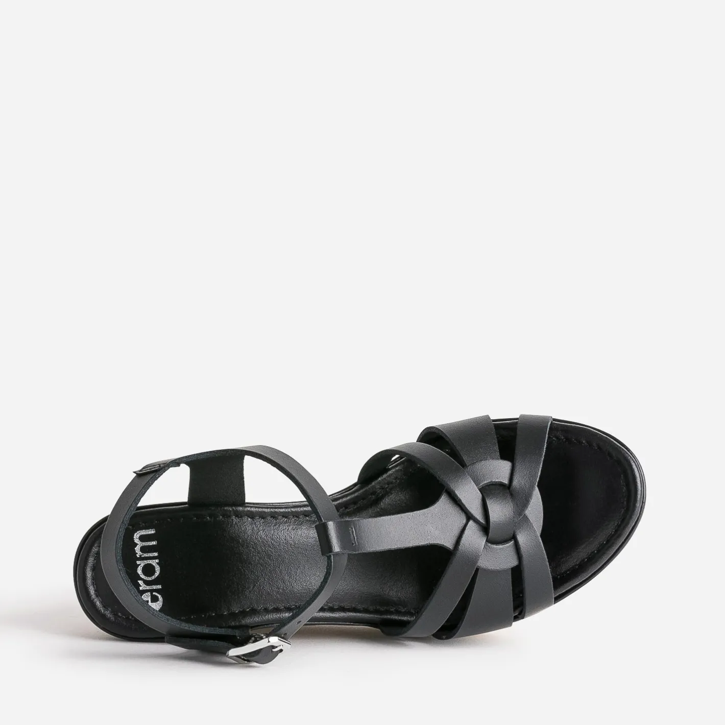 Sandale compensée e en cuir^Eram New