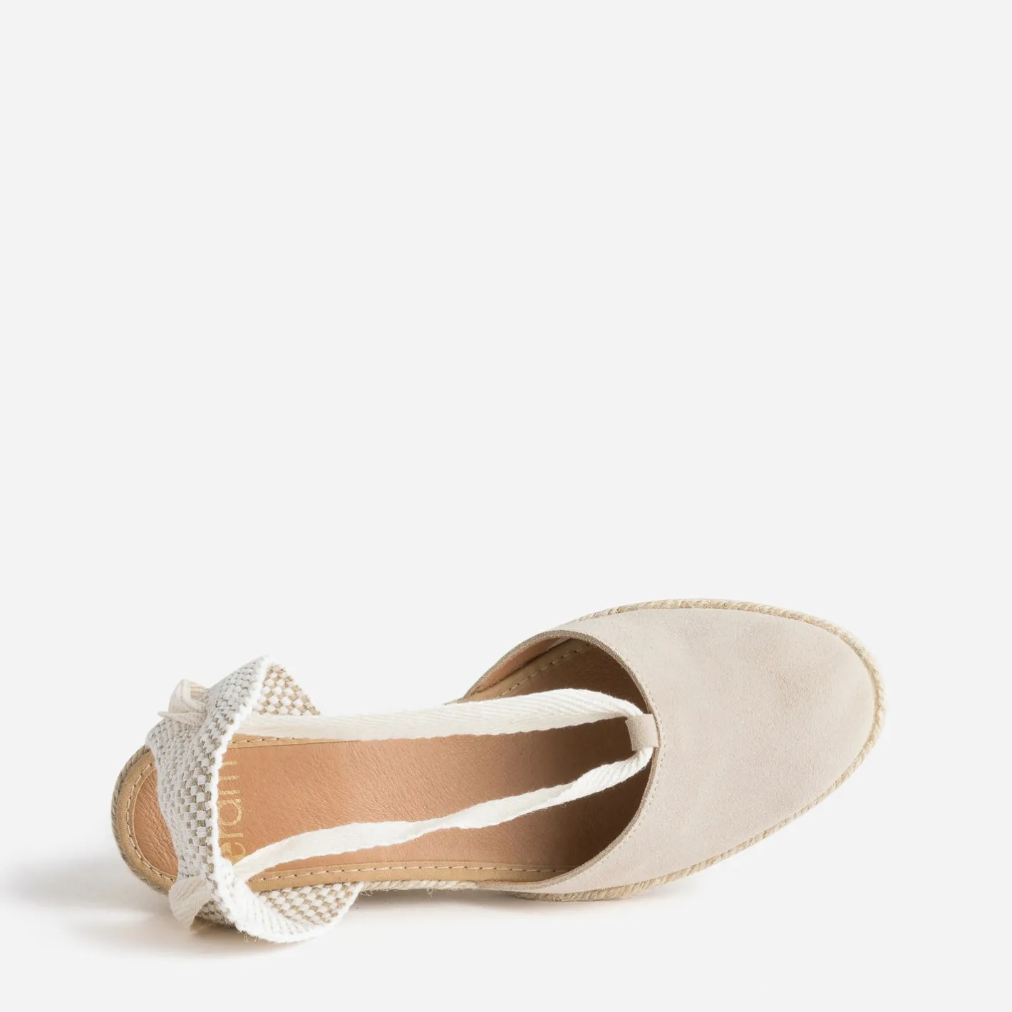 Sandale compensée cuir velours éco-conçu^Eram Hot