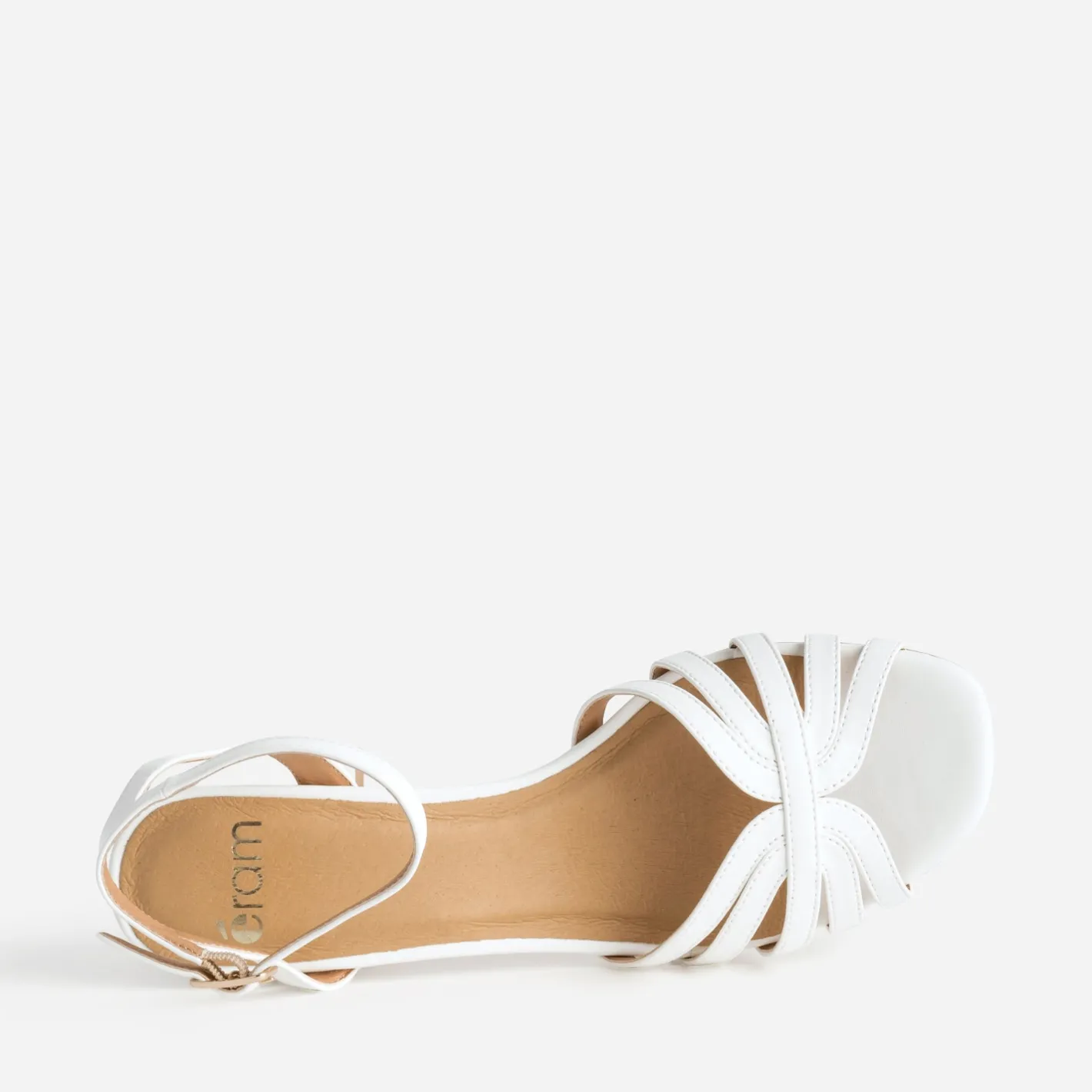 Sandale écrue à brides^Eram Sale