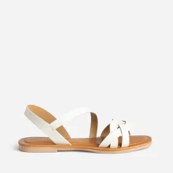 Sandale écrue cuir^Eram
