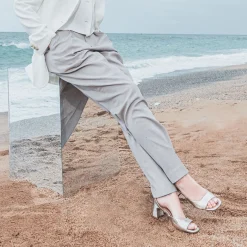 Sandale dée cuir décolleté carré^Eram Outlet
