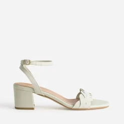 Sandale en cuir blanc cassé^Eram Clearance