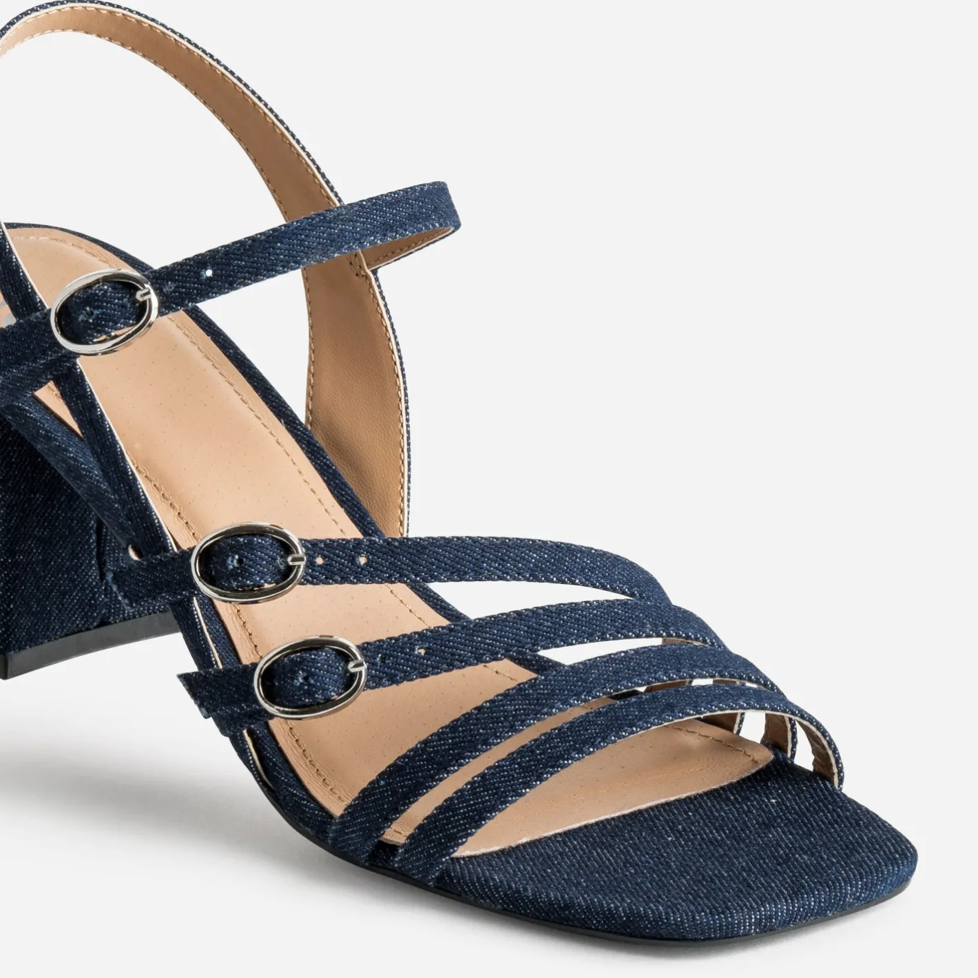 Sandale marine en jean^Eram Outlet