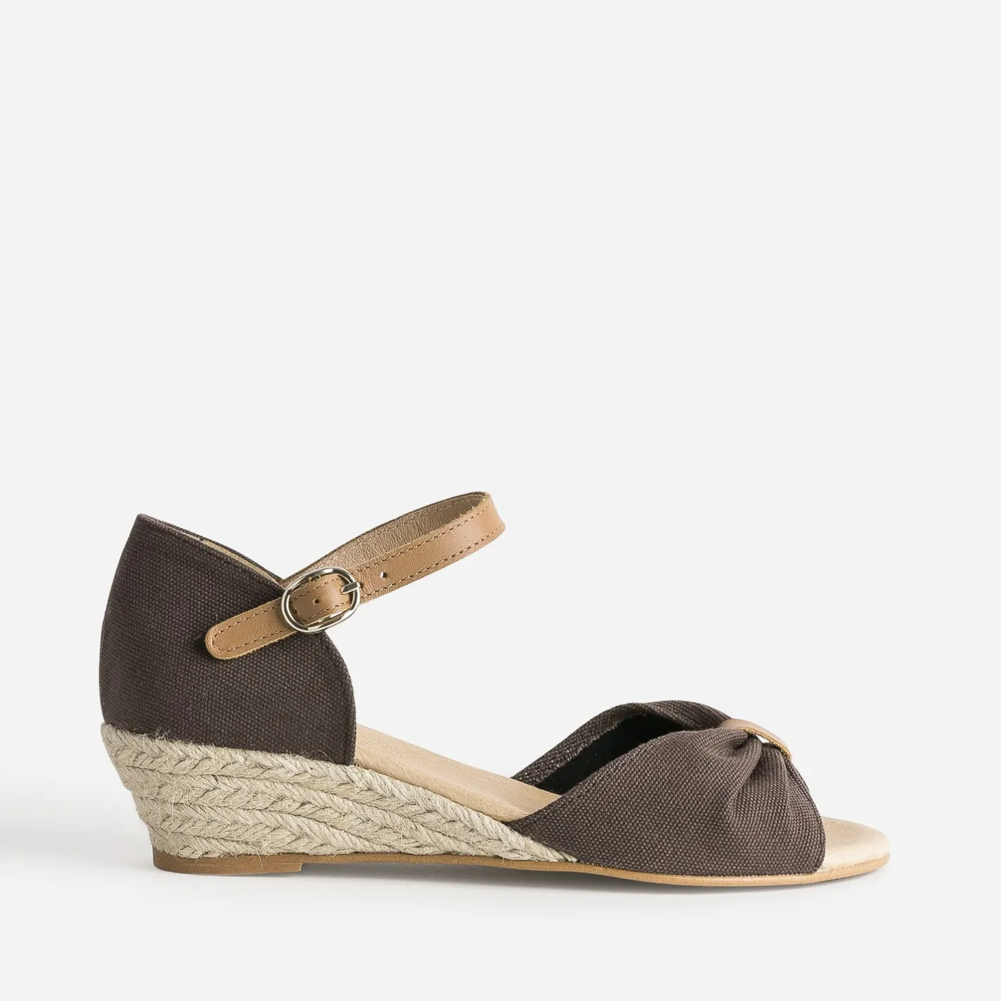 Sandale éco-conçue à petit talon compensé^Eram Outlet