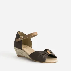 Sandale éco-conçue à petit talon compensé^Eram Outlet