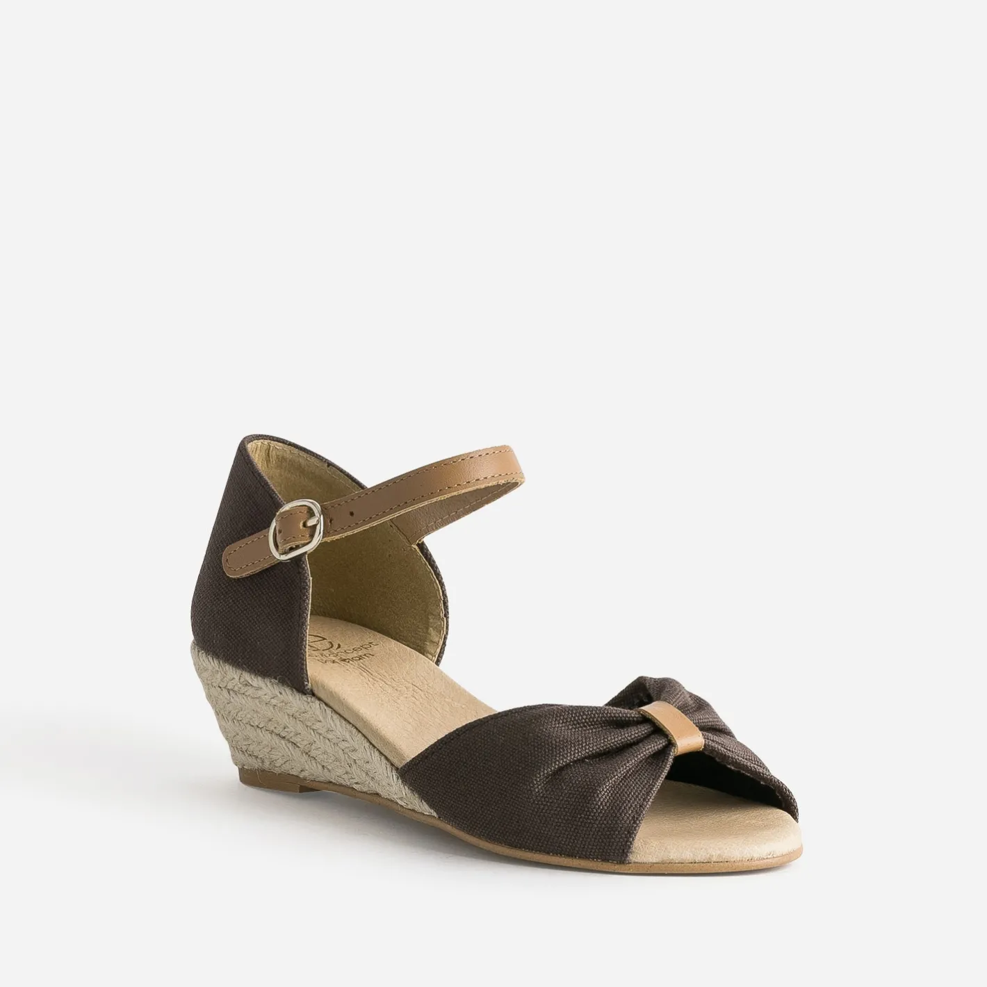 Sandale éco-conçue à petit talon compensé^Eram Outlet