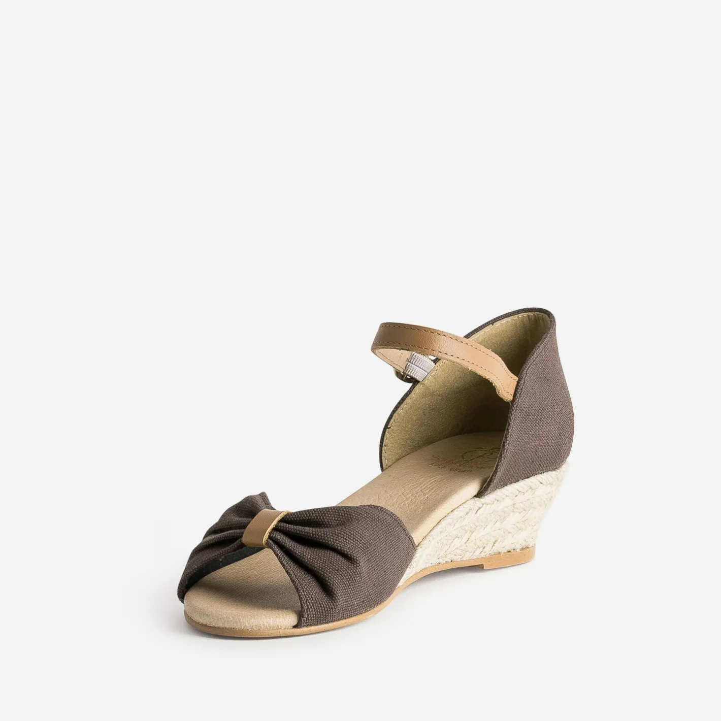 Sandale éco-conçue à petit talon compensé^Eram Outlet