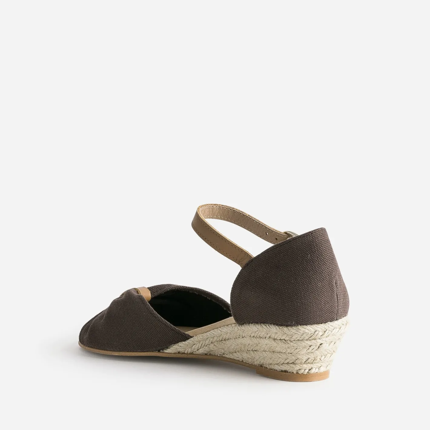 Sandale éco-conçue à petit talon compensé^Eram Outlet