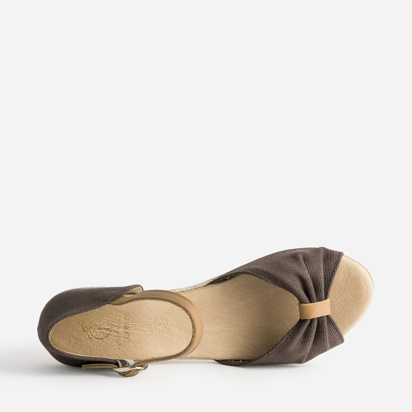 Sandale éco-conçue à petit talon compensé^Eram Outlet