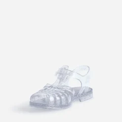 Sandale grise pailletée en plastique^Meduse Outlet