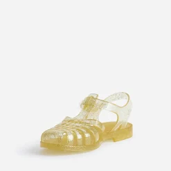 Sandale jaune pailletée en plastique^Meduse Best