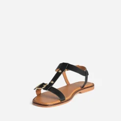 Sandale cuir détails clous^Eram