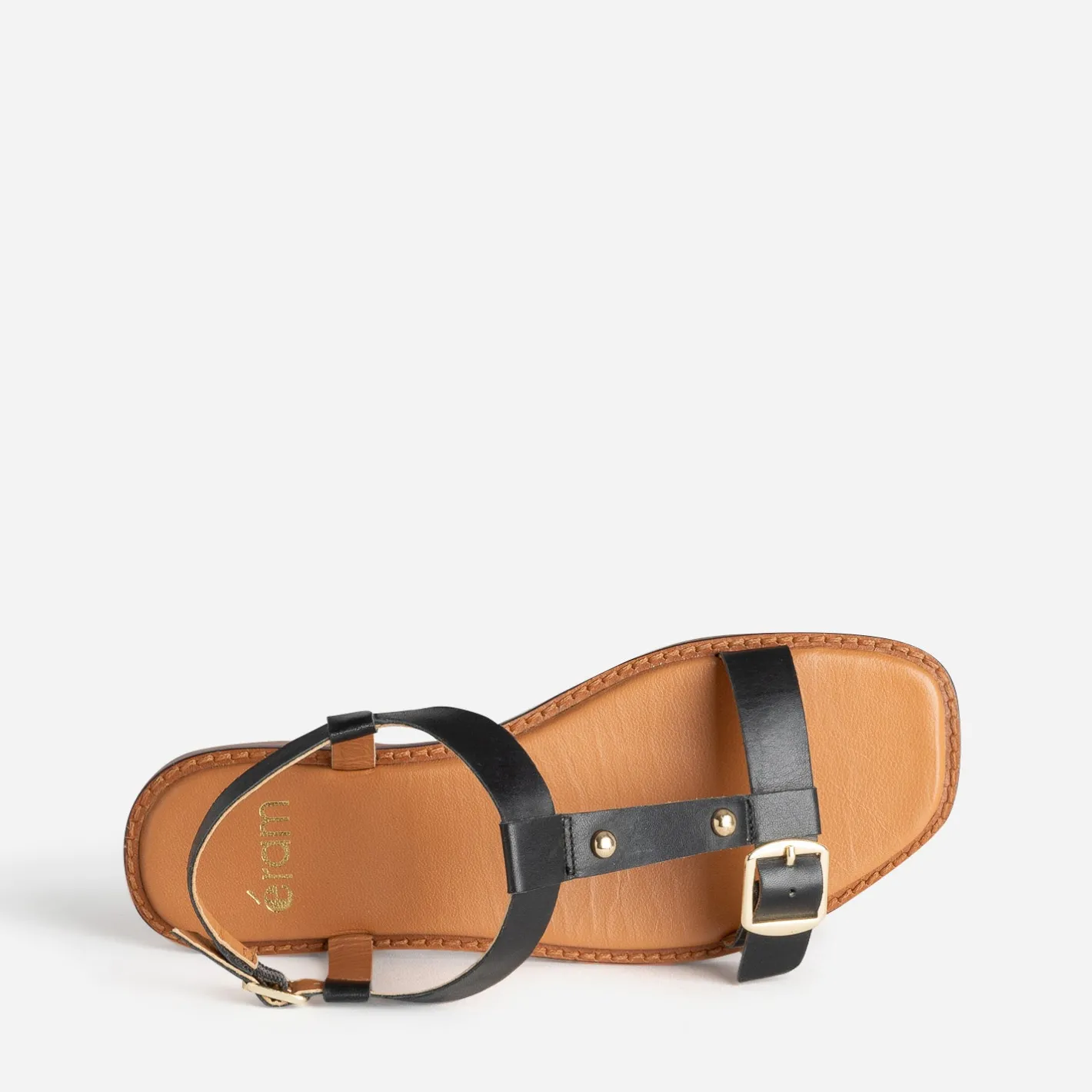 Sandale cuir détails clous^Eram