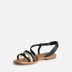 Sandale et doré cuir velours^Eram Hot