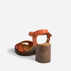 Sandale foncé éco-conçue en cuir^Eram New