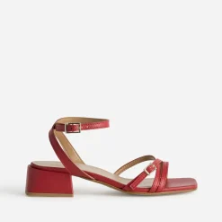 Sandale cuir à talon graphique^Eram Online