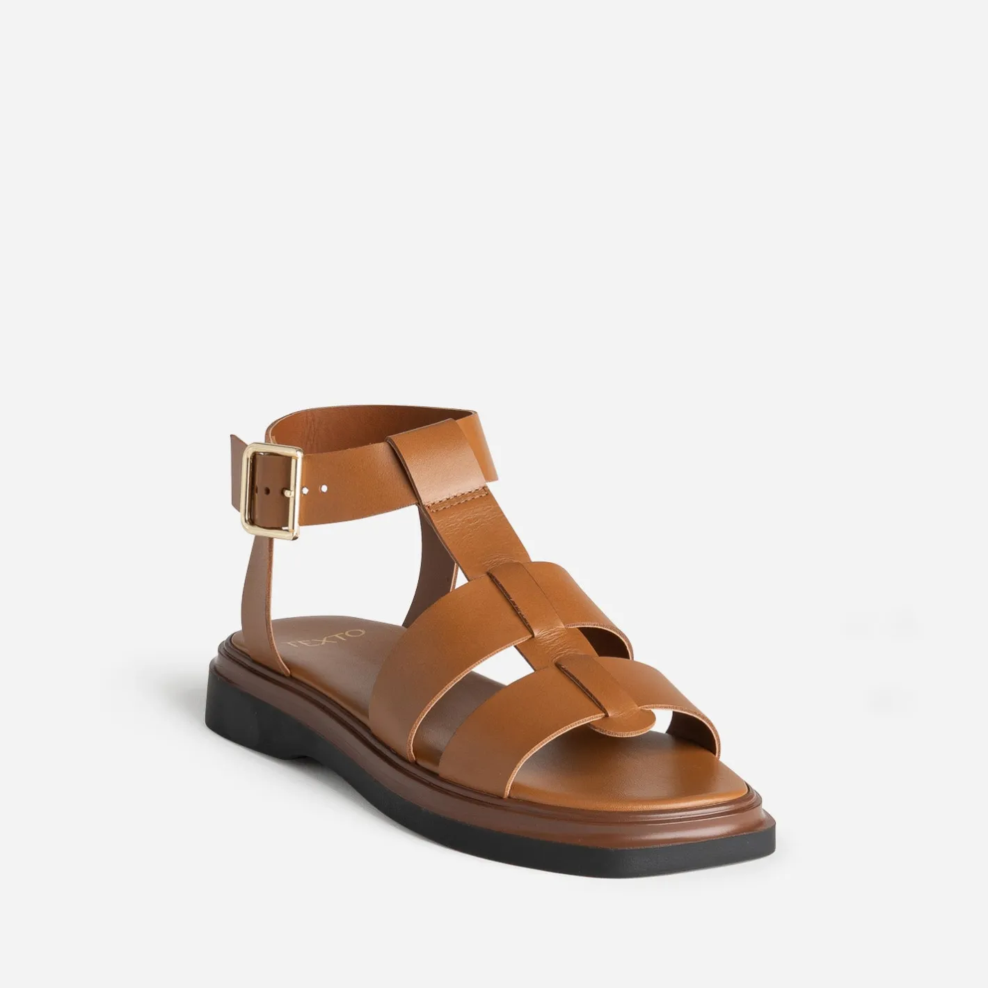 Sandale spartiate cuir^Texto Sale