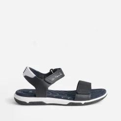 Sandale cuir à scratchs^Tbs Sale