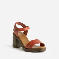 Sandale terracotta en cuir^Eram Best