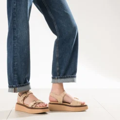 Sandale effet raphia^Texto Clearance