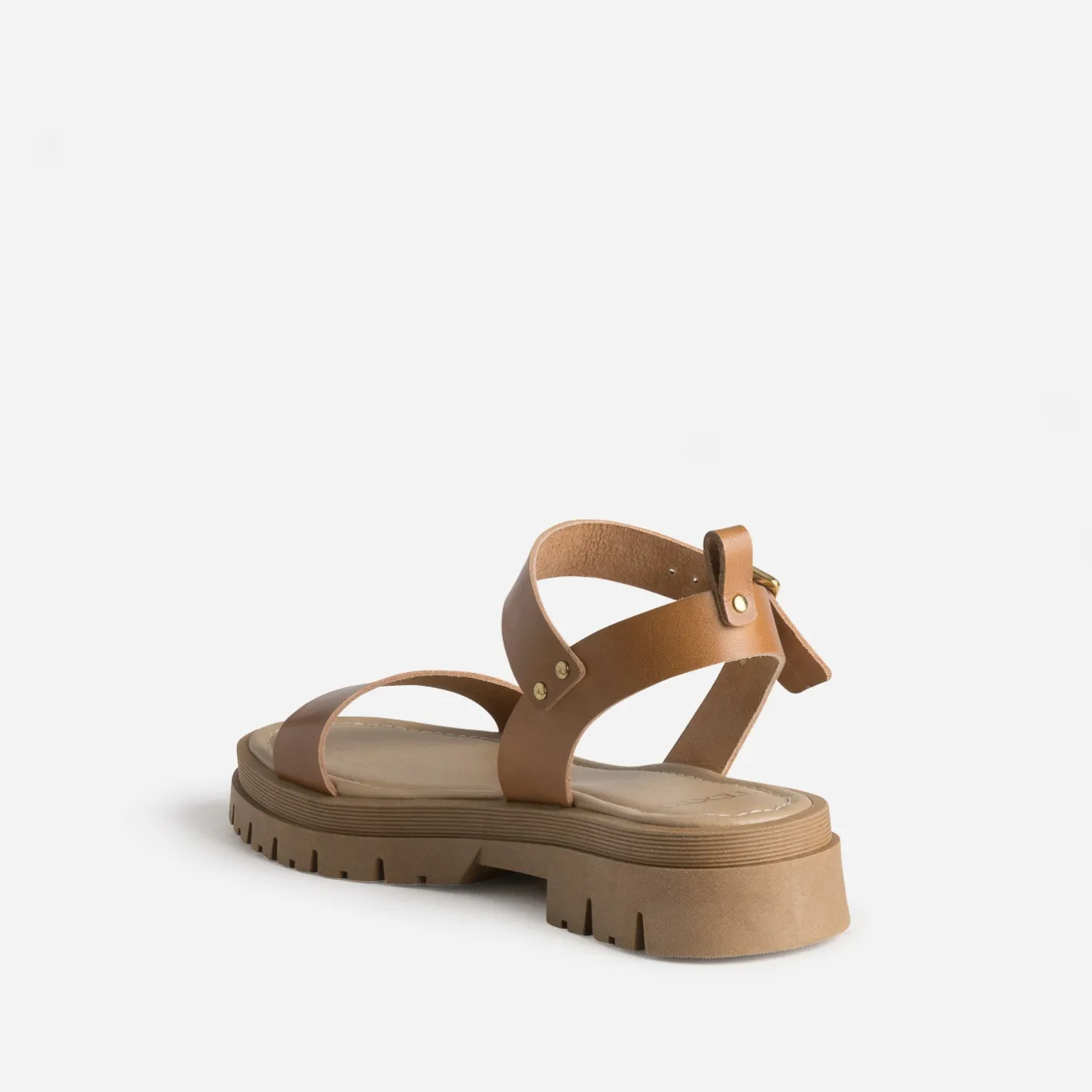 Sandale cuir semelle crantée^Texto Outlet