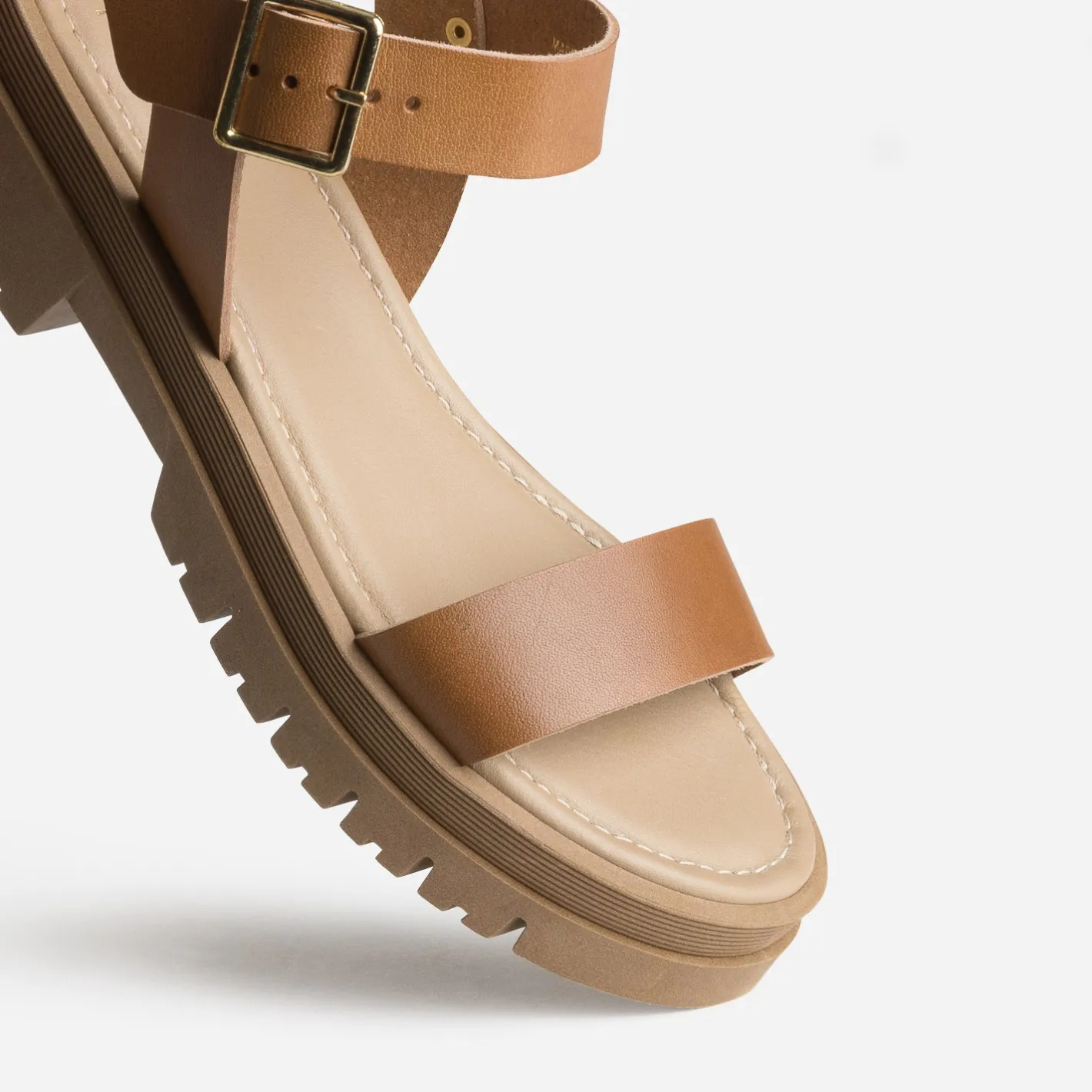 Sandale cuir semelle crantée^Texto Outlet