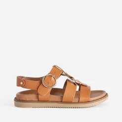 Sandale cuir multi brides^Texto Online
