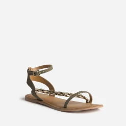 Sandale cuir velours éco-conçu^Texto Online