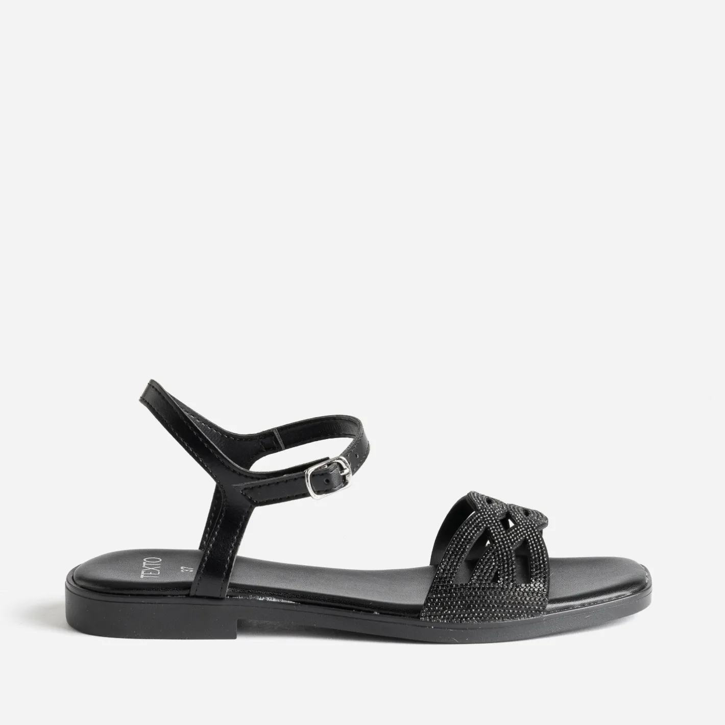 Sandale e brides strassées^Texto Discount