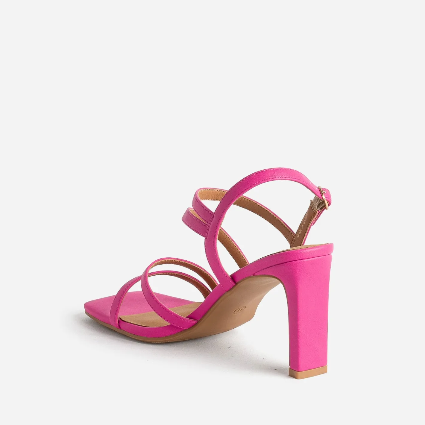 Sandale fluo à talon^Texto