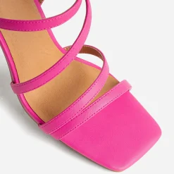Sandale fluo à talon^Texto