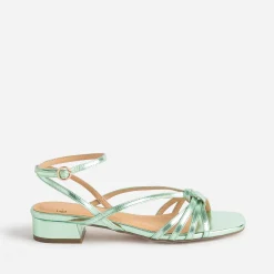 Sandale verte métallisée^Eram